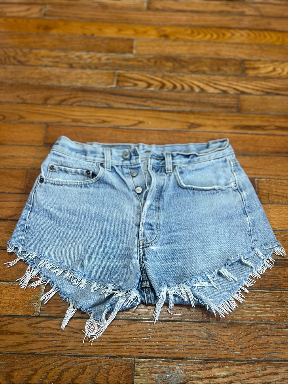 Vintage 1986 Levi's 501 Cut-Off Denim Shorts W31 Made in USA
